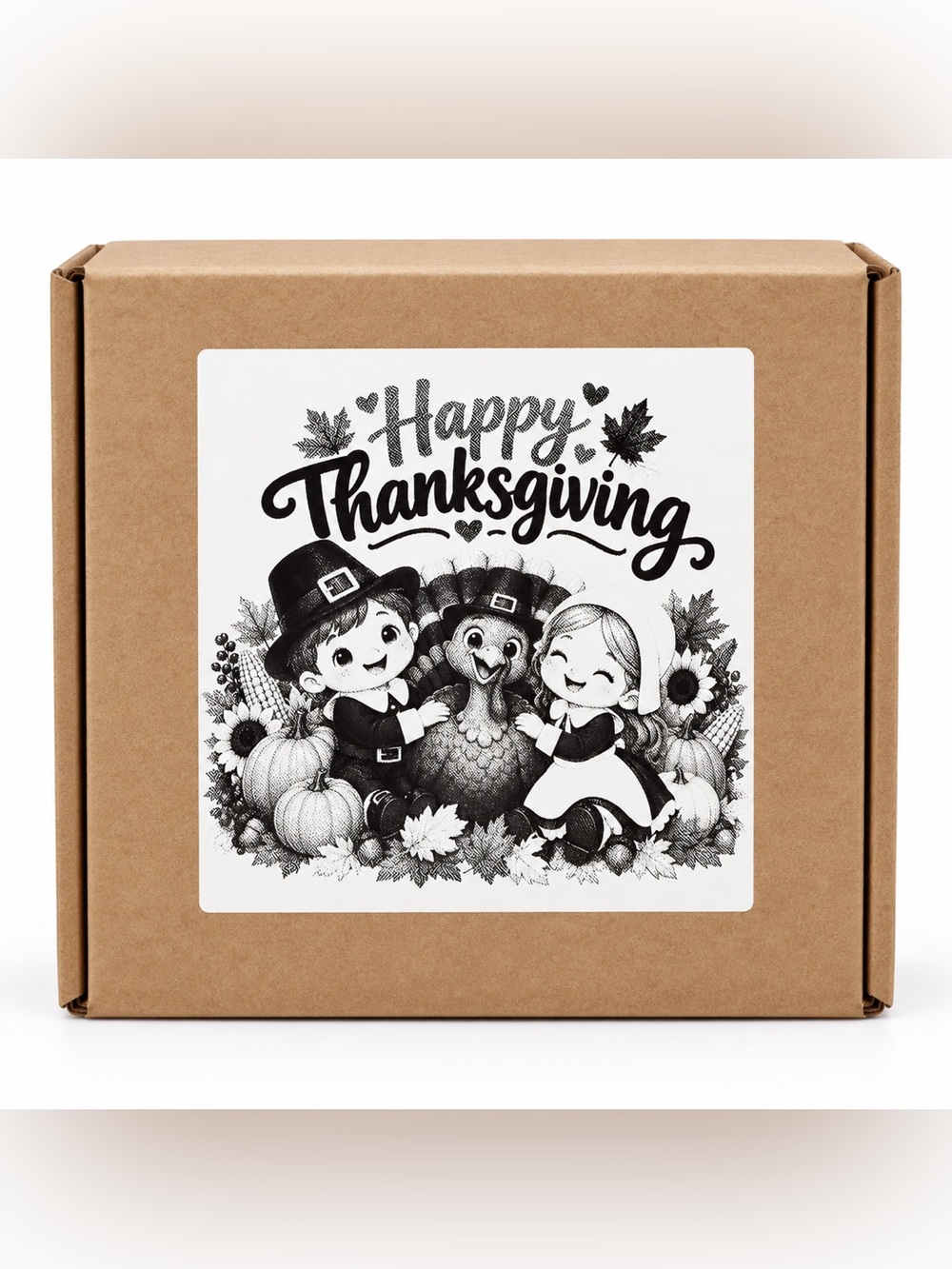Happy Thanksgiving  
Stickers 3”x3”-100ct.